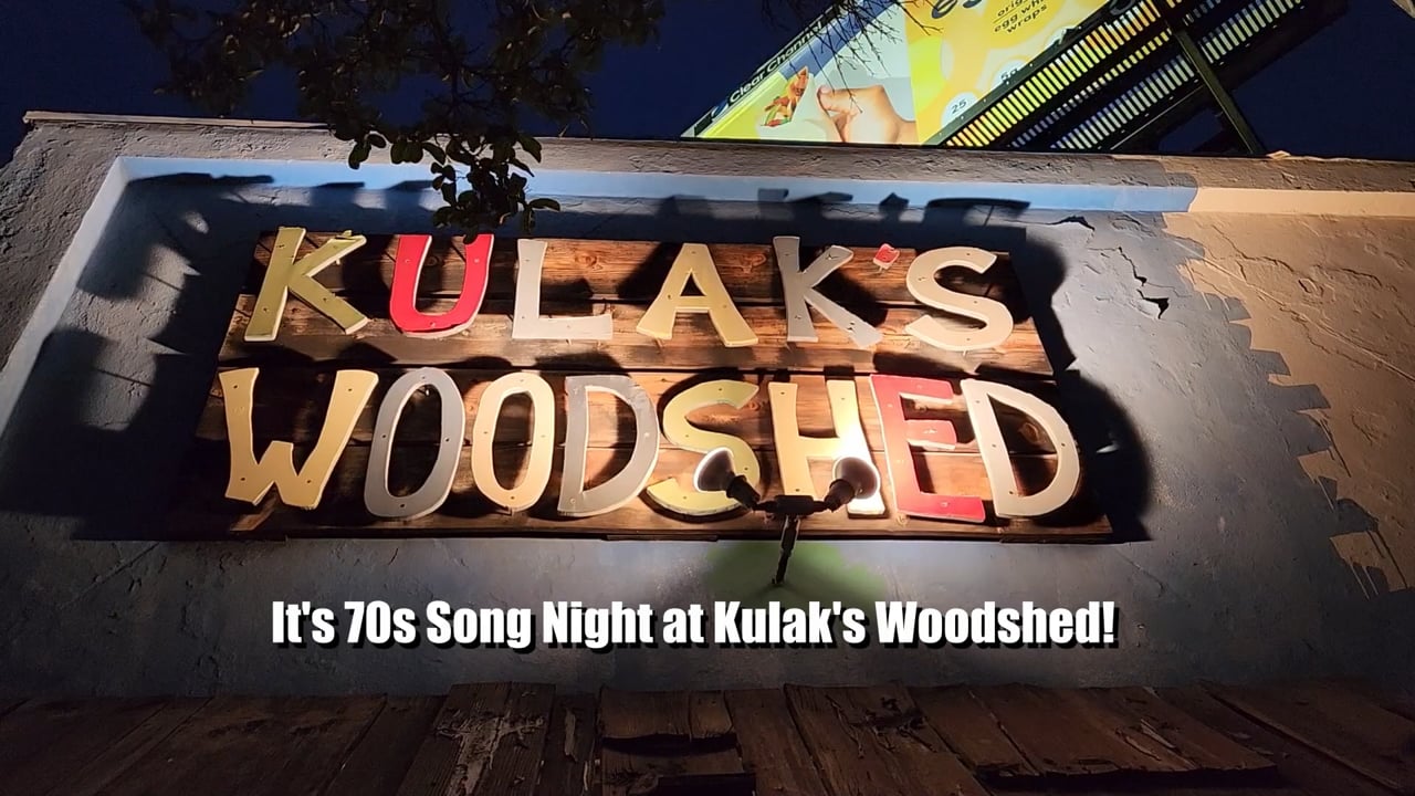Kulak's Woodshed Fundraiser, June 6, 2026 - 70s Night — title card